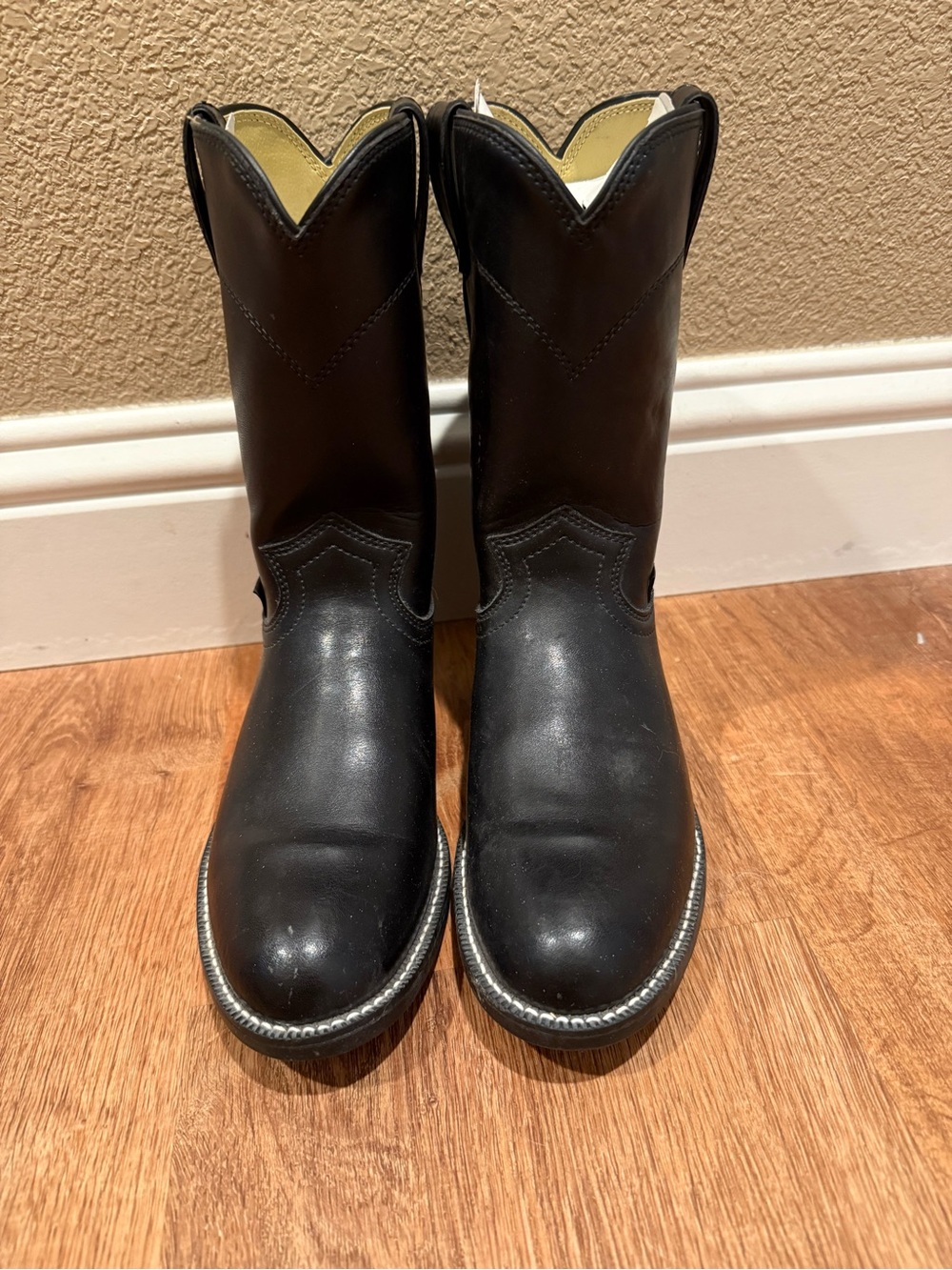 Justin Boots Black Women's Western Pull-On Cowboy Boots